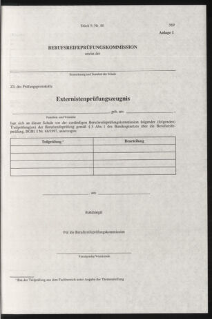 Verordnungsblatt für die Dienstbereiche der Bundesministerien für Unterricht und kulturelle Angelegenheiten bzw. Wissenschaft und Verkehr 20000901 Seite: 9