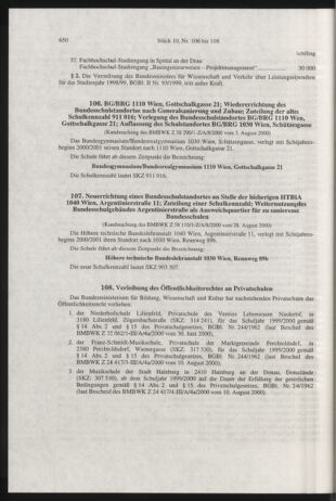 Verordnungsblatt für die Dienstbereiche der Bundesministerien für Unterricht und kulturelle Angelegenheiten bzw. Wissenschaft und Verkehr 20001001 Seite: 38