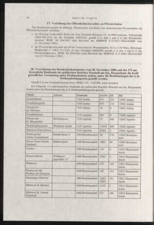 Verordnungsblatt für die Dienstbereiche der Bundesministerien für Unterricht und kulturelle Angelegenheiten bzw. Wissenschaft und Verkehr 20010101 Seite: 16