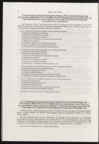 Verordnungsblatt für die Dienstbereiche der Bundesministerien für Unterricht und kulturelle Angelegenheiten bzw. Wissenschaft und Verkehr 20010101 Seite: 4