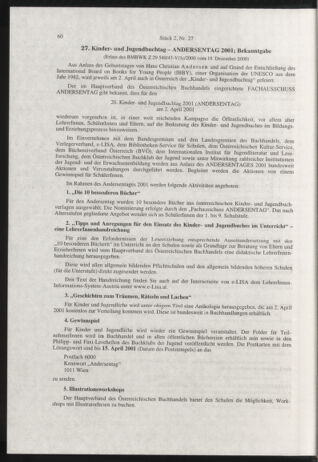 Verordnungsblatt für die Dienstbereiche der Bundesministerien für Unterricht und kulturelle Angelegenheiten bzw. Wissenschaft und Verkehr 20010201 Seite: 32