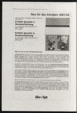 Verordnungsblatt für die Dienstbereiche der Bundesministerien für Unterricht und kulturelle Angelegenheiten bzw. Wissenschaft und Verkehr 20010201 Seite: 40