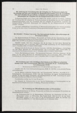 Verordnungsblatt für die Dienstbereiche der Bundesministerien für Unterricht und kulturelle Angelegenheiten bzw. Wissenschaft und Verkehr 20010301 Seite: 18