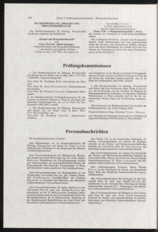 Verordnungsblatt für die Dienstbereiche der Bundesministerien für Unterricht und kulturelle Angelegenheiten bzw. Wissenschaft und Verkehr 20010501 Seite: 22