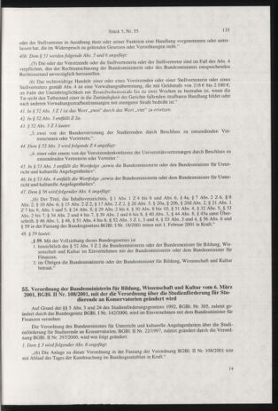 Verordnungsblatt für die Dienstbereiche der Bundesministerien für Unterricht und kulturelle Angelegenheiten bzw. Wissenschaft und Verkehr 20010501 Seite: 7