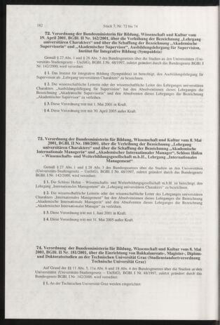 Verordnungsblatt für die Dienstbereiche der Bundesministerien für Unterricht und kulturelle Angelegenheiten bzw. Wissenschaft und Verkehr 20010701 Seite: 10