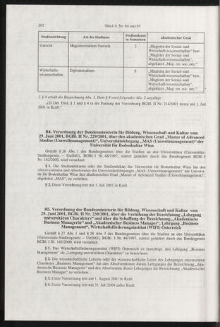 Verordnungsblatt für die Dienstbereiche der Bundesministerien für Unterricht und kulturelle Angelegenheiten bzw. Wissenschaft und Verkehr 20010801 Seite: 10