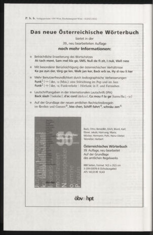 Verordnungsblatt für die Dienstbereiche der Bundesministerien für Unterricht und kulturelle Angelegenheiten bzw. Wissenschaft und Verkehr 20010901 Seite: 112