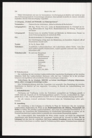 Verordnungsblatt für die Dienstbereiche der Bundesministerien für Unterricht und kulturelle Angelegenheiten bzw. Wissenschaft und Verkehr 20010901 Seite: 82