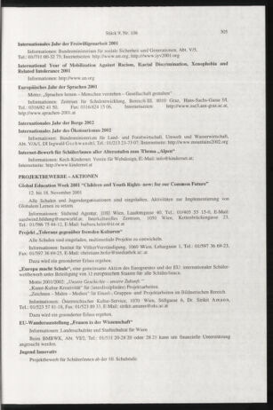 Verordnungsblatt für die Dienstbereiche der Bundesministerien für Unterricht und kulturelle Angelegenheiten bzw. Wissenschaft und Verkehr 20010901 Seite: 93