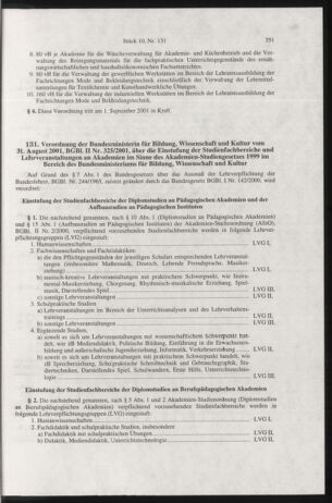 Verordnungsblatt für die Dienstbereiche der Bundesministerien für Unterricht und kulturelle Angelegenheiten bzw. Wissenschaft und Verkehr 20011001 Seite: 27