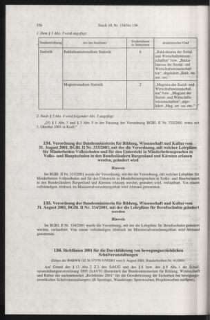 Verordnungsblatt für die Dienstbereiche der Bundesministerien für Unterricht und kulturelle Angelegenheiten bzw. Wissenschaft und Verkehr 20011001 Seite: 32