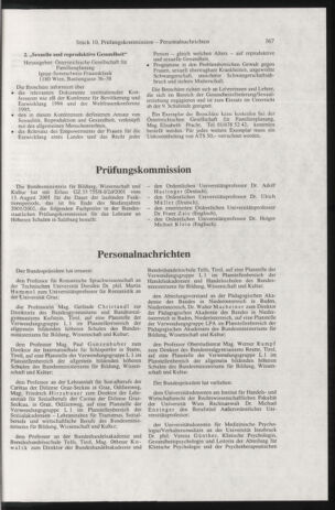 Verordnungsblatt für die Dienstbereiche der Bundesministerien für Unterricht und kulturelle Angelegenheiten bzw. Wissenschaft und Verkehr 20011001 Seite: 43