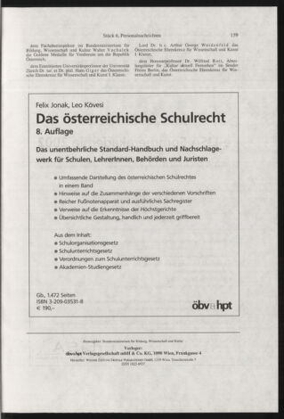 Verordnungsblatt für die Dienstbereiche der Bundesministerien für Unterricht und kulturelle Angelegenheiten bzw. Wissenschaft und Verkehr 20020601 Seite: 27