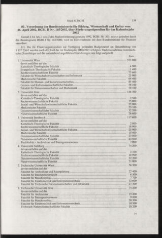 Verordnungsblatt für die Dienstbereiche der Bundesministerien für Unterricht und kulturelle Angelegenheiten bzw. Wissenschaft und Verkehr 20020601 Seite: 7