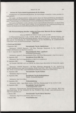 Verordnungsblatt für die Dienstbereiche der Bundesministerien für Unterricht und kulturelle Angelegenheiten bzw. Wissenschaft und Verkehr 20020901 Seite: 7