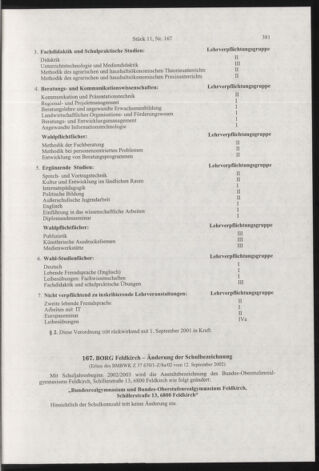 Verordnungsblatt für die Dienstbereiche der Bundesministerien für Unterricht und kulturelle Angelegenheiten bzw. Wissenschaft und Verkehr 20021101 Seite: 9