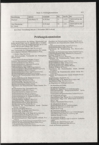 Verordnungsblatt für die Dienstbereiche der Bundesministerien für Unterricht und kulturelle Angelegenheiten bzw. Wissenschaft und Verkehr 20021201 Seite: 17