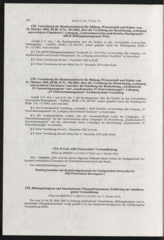 Verordnungsblatt für die Dienstbereiche der Bundesministerien für Unterricht und kulturelle Angelegenheiten bzw. Wissenschaft und Verkehr 20021201 Seite: 6