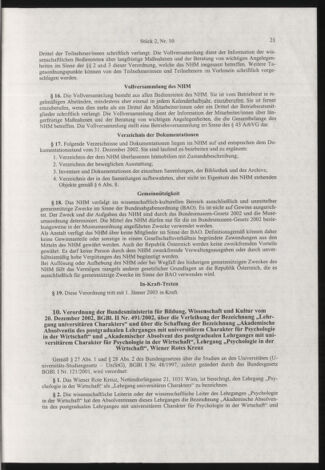 Verordnungsblatt für die Dienstbereiche der Bundesministerien für Unterricht und kulturelle Angelegenheiten bzw. Wissenschaft und Verkehr 20030201 Seite: 13