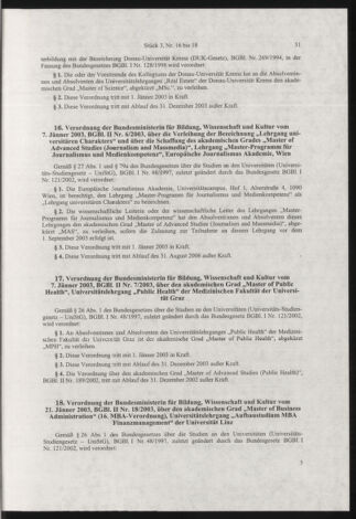 Verordnungsblatt für die Dienstbereiche der Bundesministerien für Unterricht und kulturelle Angelegenheiten bzw. Wissenschaft und Verkehr 20030301 Seite: 3