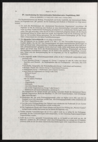 Verordnungsblatt für die Dienstbereiche der Bundesministerien für Unterricht und kulturelle Angelegenheiten bzw. Wissenschaft und Verkehr 20030301 Seite: 8