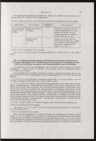 Verordnungsblatt für die Dienstbereiche der Bundesministerien für Unterricht und kulturelle Angelegenheiten bzw. Wissenschaft und Verkehr 20030401 Seite: 7