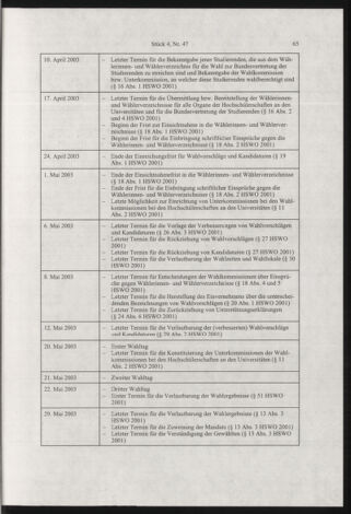 Verordnungsblatt für die Dienstbereiche der Bundesministerien für Unterricht und kulturelle Angelegenheiten bzw. Wissenschaft und Verkehr 20030401 Seite: 9