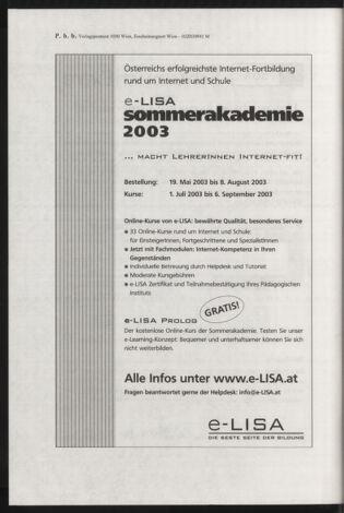 Verordnungsblatt für die Dienstbereiche der Bundesministerien für Unterricht und kulturelle Angelegenheiten bzw. Wissenschaft und Verkehr 20030601 Seite: 16