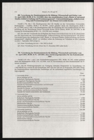 Verordnungsblatt für die Dienstbereiche der Bundesministerien für Unterricht und kulturelle Angelegenheiten bzw. Wissenschaft und Verkehr 20030601 Seite: 4