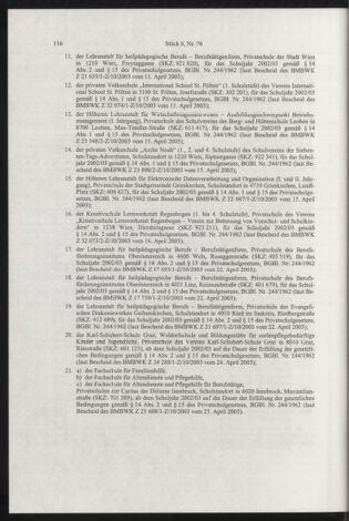 Verordnungsblatt für die Dienstbereiche der Bundesministerien für Unterricht und kulturelle Angelegenheiten bzw. Wissenschaft und Verkehr 20030601 Seite: 8