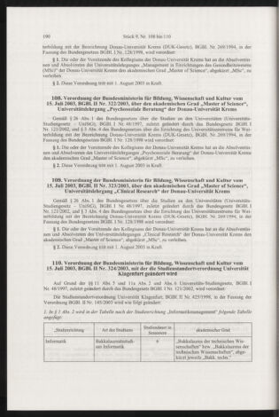 Verordnungsblatt für die Dienstbereiche der Bundesministerien für Unterricht und kulturelle Angelegenheiten bzw. Wissenschaft und Verkehr 20030901 Seite: 6