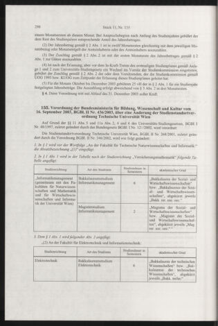 Verordnungsblatt für die Dienstbereiche der Bundesministerien für Unterricht und kulturelle Angelegenheiten bzw. Wissenschaft und Verkehr 20031101 Seite: 14