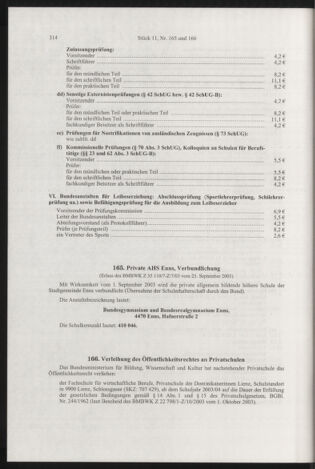 Verordnungsblatt für die Dienstbereiche der Bundesministerien für Unterricht und kulturelle Angelegenheiten bzw. Wissenschaft und Verkehr 20031101 Seite: 30