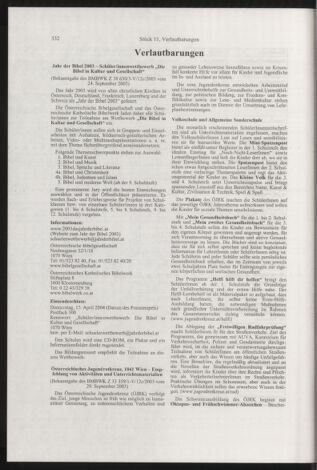 Verordnungsblatt für die Dienstbereiche der Bundesministerien für Unterricht und kulturelle Angelegenheiten bzw. Wissenschaft und Verkehr 20031101 Seite: 48