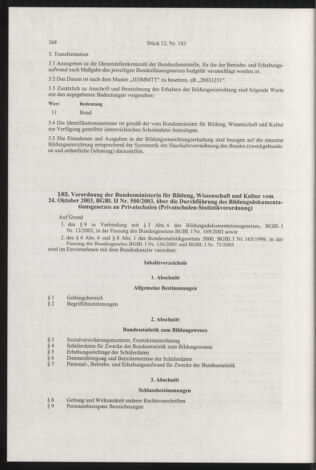 Verordnungsblatt für die Dienstbereiche der Bundesministerien für Unterricht und kulturelle Angelegenheiten bzw. Wissenschaft und Verkehr 20031201 Seite: 30