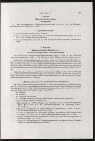 Verordnungsblatt für die Dienstbereiche der Bundesministerien für Unterricht und kulturelle Angelegenheiten bzw. Wissenschaft und Verkehr 20031201 Seite: 31