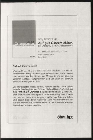 Verordnungsblatt für die Dienstbereiche der Bundesministerien für Unterricht und kulturelle Angelegenheiten bzw. Wissenschaft und Verkehr 20031201 Seite: 61