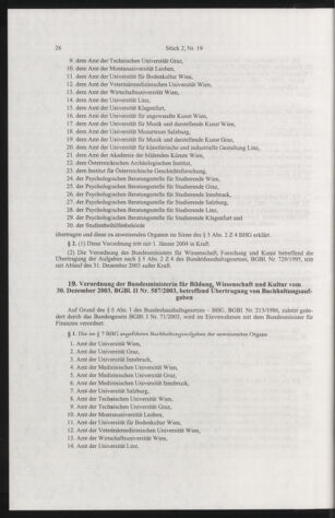 Verordnungsblatt für die Dienstbereiche der Bundesministerien für Unterricht und kulturelle Angelegenheiten bzw. Wissenschaft und Verkehr 20040201 Seite: 10