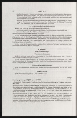 Verordnungsblatt für die Dienstbereiche der Bundesministerien für Unterricht und kulturelle Angelegenheiten bzw. Wissenschaft und Verkehr 20040201 Seite: 14