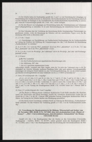 Verordnungsblatt für die Dienstbereiche der Bundesministerien für Unterricht und kulturelle Angelegenheiten bzw. Wissenschaft und Verkehr 20040201 Seite: 4