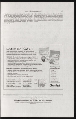 Verordnungsblatt für die Dienstbereiche der Bundesministerien für Unterricht und kulturelle Angelegenheiten bzw. Wissenschaft und Verkehr 20040201 Seite: 51