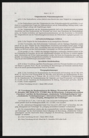 Verordnungsblatt für die Dienstbereiche der Bundesministerien für Unterricht und kulturelle Angelegenheiten bzw. Wissenschaft und Verkehr 20040201 Seite: 8