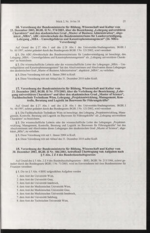 Verordnungsblatt für die Dienstbereiche der Bundesministerien für Unterricht und kulturelle Angelegenheiten bzw. Wissenschaft und Verkehr 20040201 Seite: 9