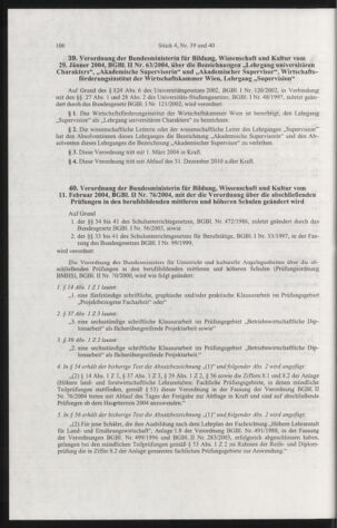 Verordnungsblatt für die Dienstbereiche der Bundesministerien für Unterricht und kulturelle Angelegenheiten bzw. Wissenschaft und Verkehr 20040401 Seite: 2