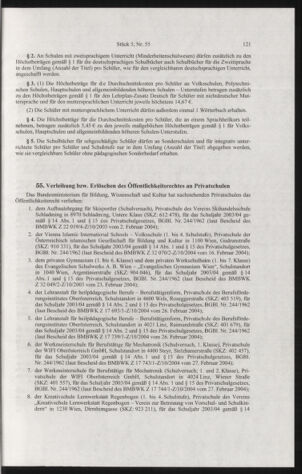 Verordnungsblatt für die Dienstbereiche der Bundesministerien für Unterricht und kulturelle Angelegenheiten bzw. Wissenschaft und Verkehr 20040501 Seite: 5