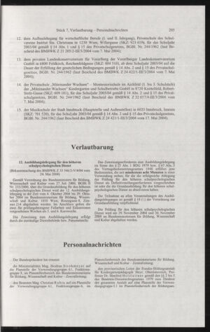 Verordnungsblatt für die Dienstbereiche der Bundesministerien für Unterricht und kulturelle Angelegenheiten bzw. Wissenschaft und Verkehr 20040701 Seite: 53