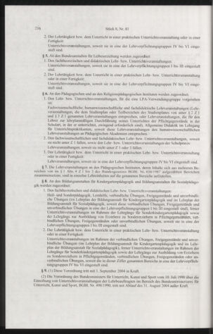 Verordnungsblatt für die Dienstbereiche der Bundesministerien für Unterricht und kulturelle Angelegenheiten bzw. Wissenschaft und Verkehr 20040801 Seite: 4