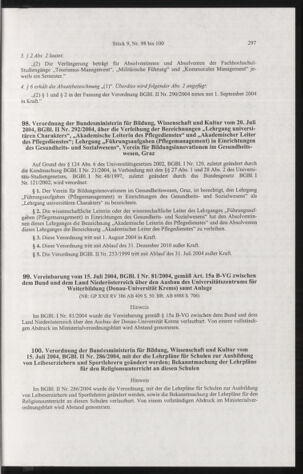 Verordnungsblatt für die Dienstbereiche der Bundesministerien für Unterricht und kulturelle Angelegenheiten bzw. Wissenschaft und Verkehr 20040901 Seite: 57