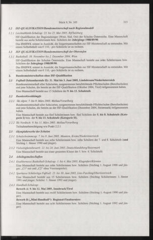 Verordnungsblatt für die Dienstbereiche der Bundesministerien für Unterricht und kulturelle Angelegenheiten bzw. Wissenschaft und Verkehr 20040901 Seite: 73